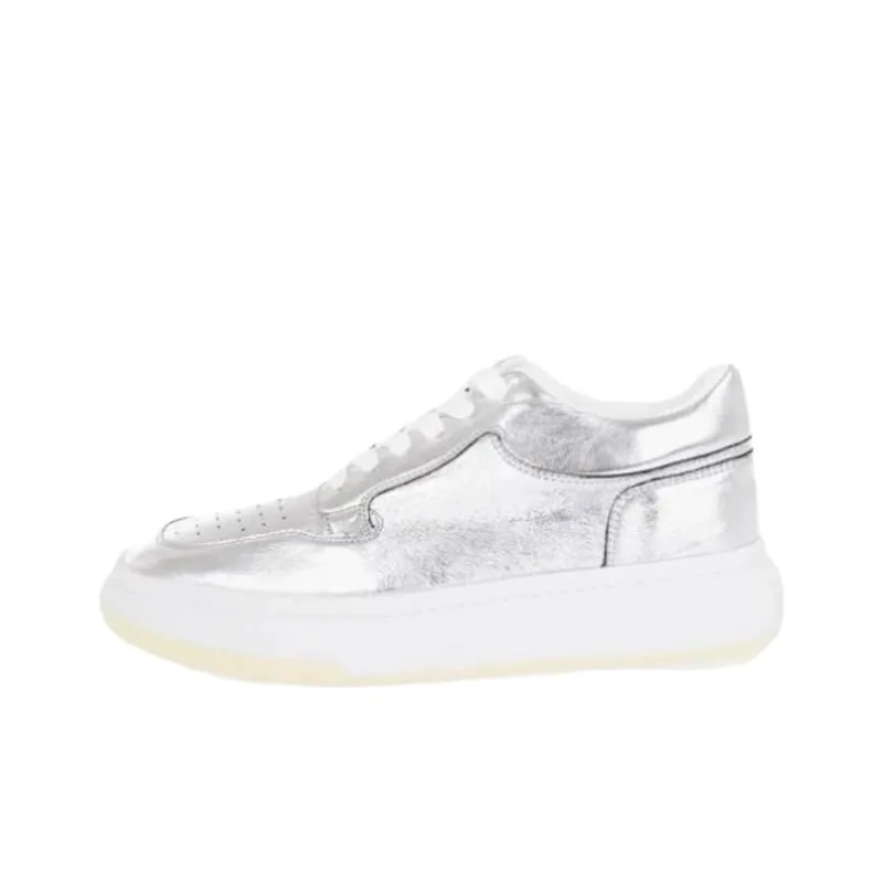 Maison Margiela Low Top Skateboard Shoes Women's Silver-0
