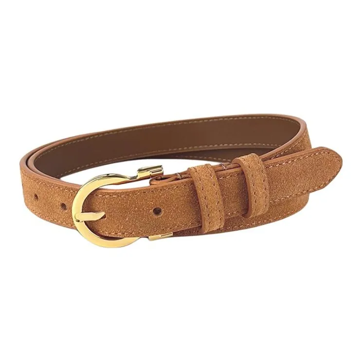 JEANSWEST Cow Leather Leather Belts Women's Width 2.3cm-6