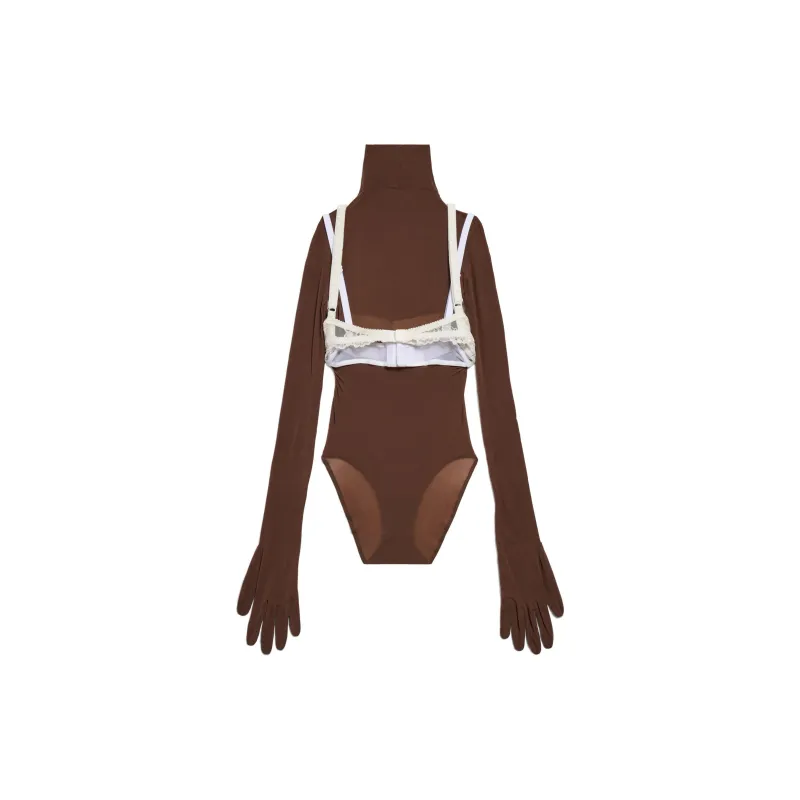 Balenciaga Bodysuits Slim Fit Women's Umber-1