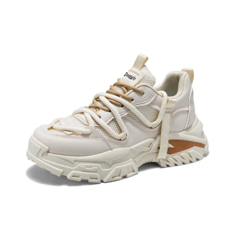 Budding Bear Anti Slip Wear Resistant Breathable Height Increasing Low Top Chunky Sneakers Men's Box-19