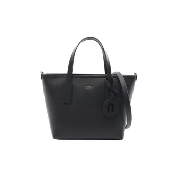 Furla Leather Tote Bag, Shopping Bag, Handbag Women's Black