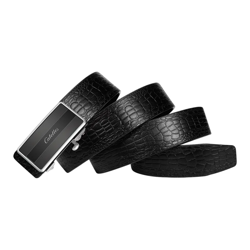 CATELLES Unlined Top Grain Cow Leather Leather Belts Men's Width  3.5cm-2