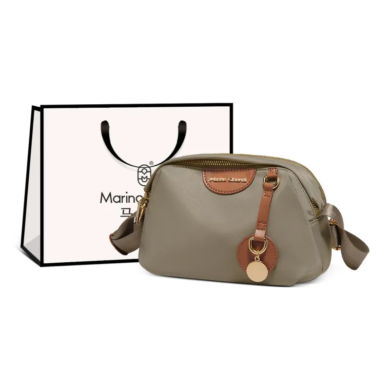 Marino Orlandi Fabric Shoulder Bag, Crossbody Bag Regular Women's Black/Army Green/Khaki/Ecru-10