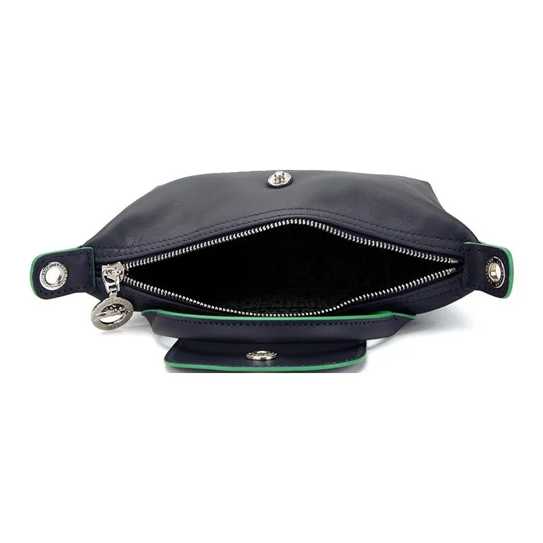 LONGCHAMP Le Pliage Xtra Large Cow Leather Shoulder Bag Crossbody Bag Handbag Mini Women's Marine Blue-5