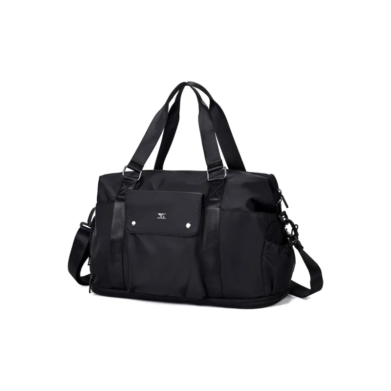 SEPTWOLVES Fabric Travel Bag Men's Black-0