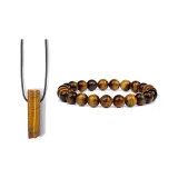 901-1 Tiger's Eye Stone Beaded Bracelet