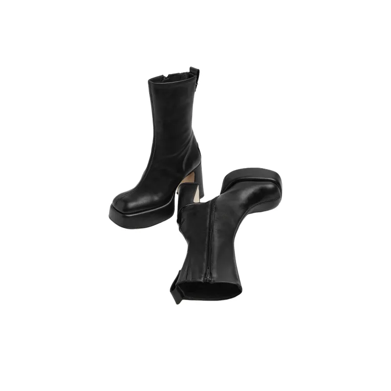 MIISTA Apple Ankle Boots 9cm Women's Black-2