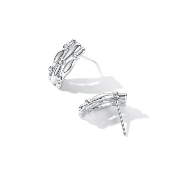 VIGG S925 Silver Stud Earring Stud Earrings Women's