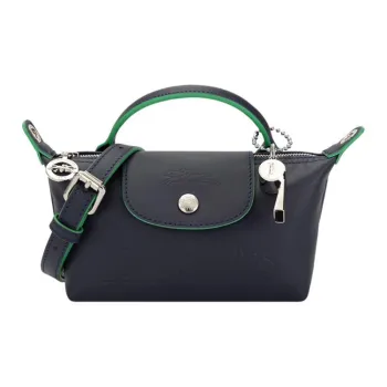 LONGCHAMP Le Pliage Xtra Large Cow Leather Shoulder Bag Crossbody Bag Handbag Mini Women's Marine Blue