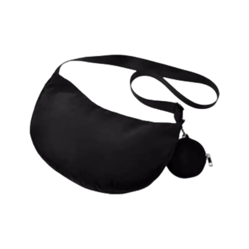 Disney Cat Velvet Polyamide Crossbody Bag Unisex Black-1