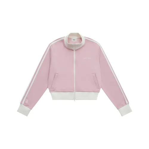 MLB MLB Preppy Style Collection Boston Red Sox SS25 Jackets Coats Women's Heather Gray Pink