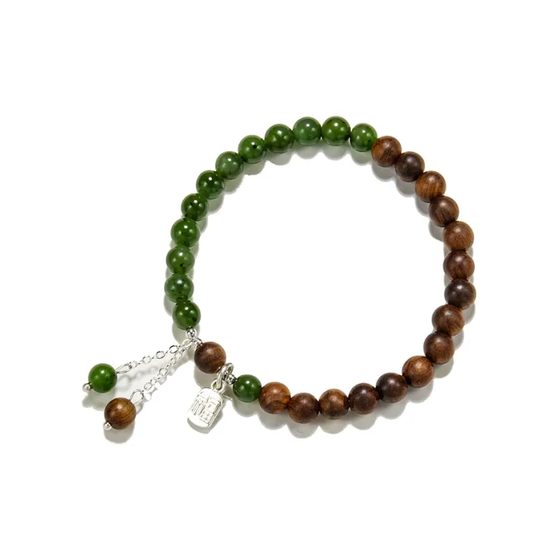 Gianina Hetian Jade Bracelets Green Jade Unisex-0