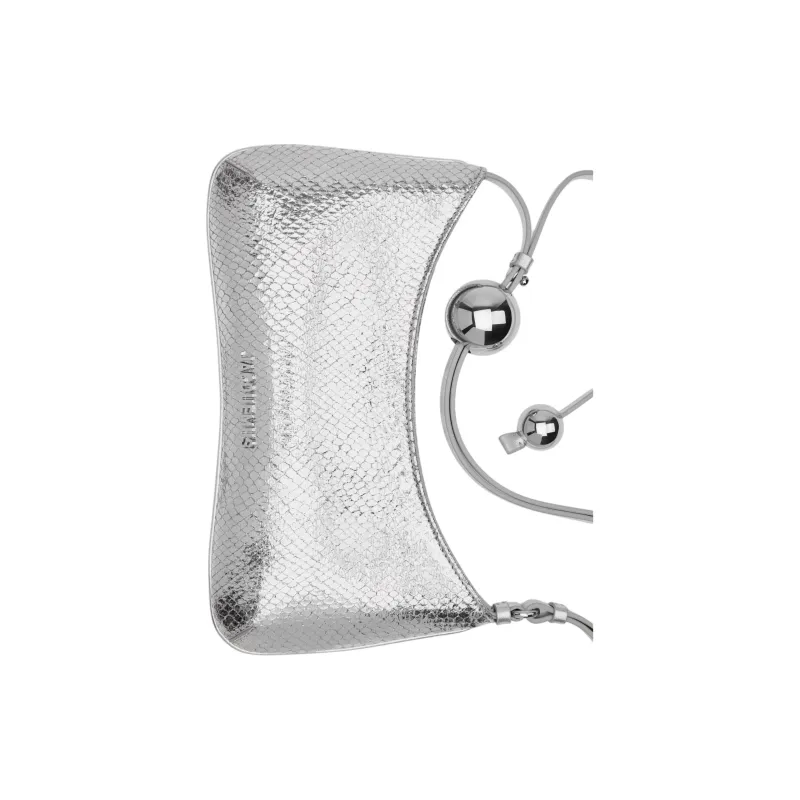 Jacquemus Calfskin Shoulder Bag Women's Silver-4