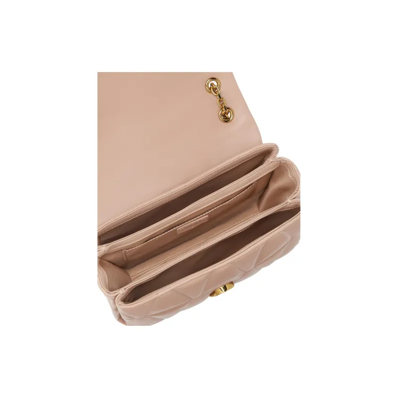 FANSIZHE Kleio Lambskin Shoulder Bag Women's Light Pink-4