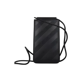 OFF-WHITE Artificial Leather Crossbody Bag Men's Black