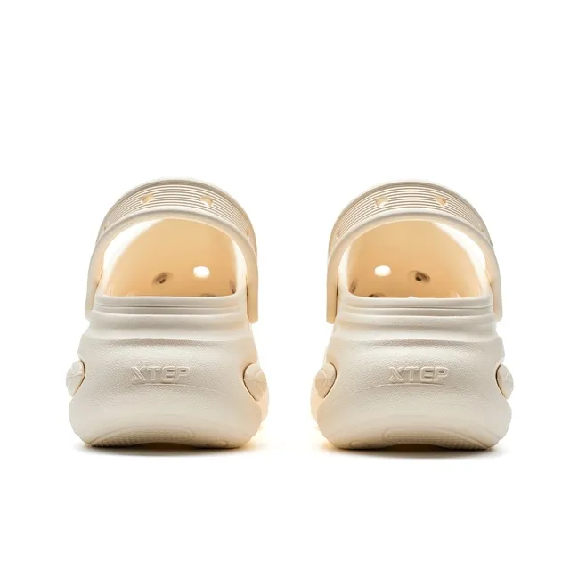 XTEP Succulent Collection Clogs Women's Beige-4