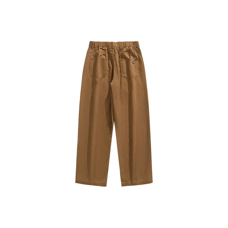 Devanro Casual Pants Men's Unisex Pink-5