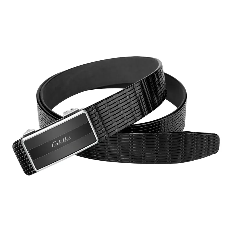 CATELLES Unlined Top Grain Cow Leather Leather Belts Men's Width: 3.5cm-2
