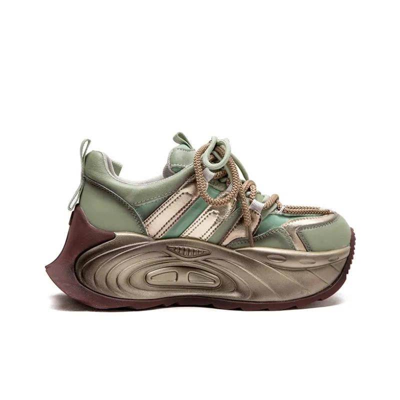 Chibang Height Increasing Low-Top Chunky Sneakers Women's-16