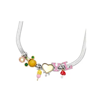 MADE BY DIZON Zircon Necklaces Women's
