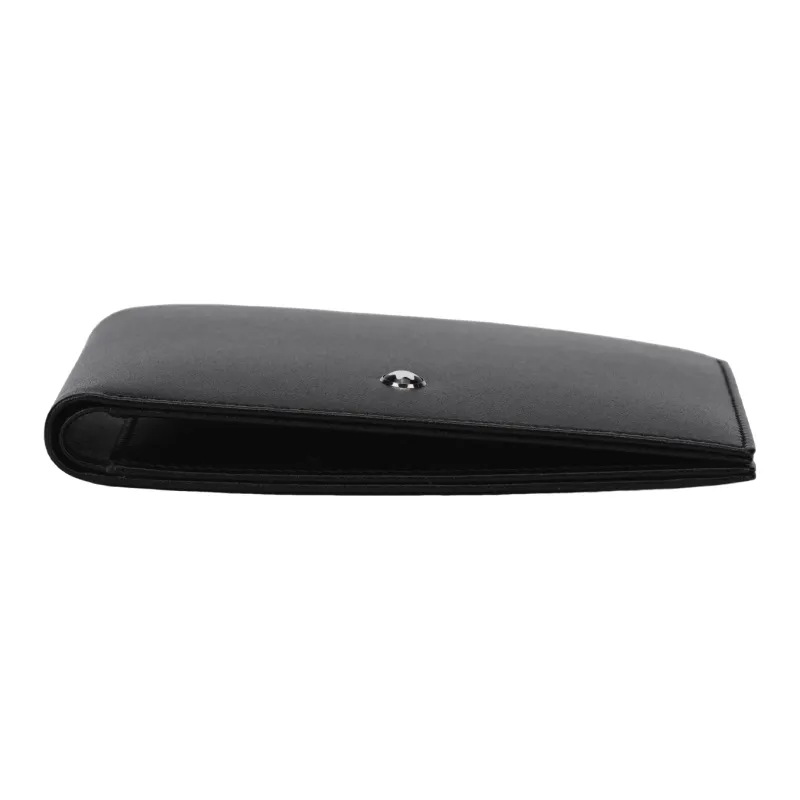 MONTBLANC Meisterstuck Grain Cow Leather Card Holder, Wallet Men's Black-5