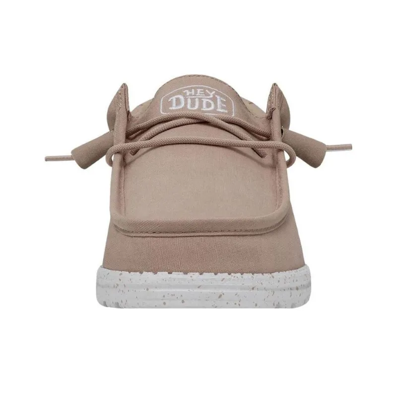 Hey Dude Wally Slub Tan Canvas-1