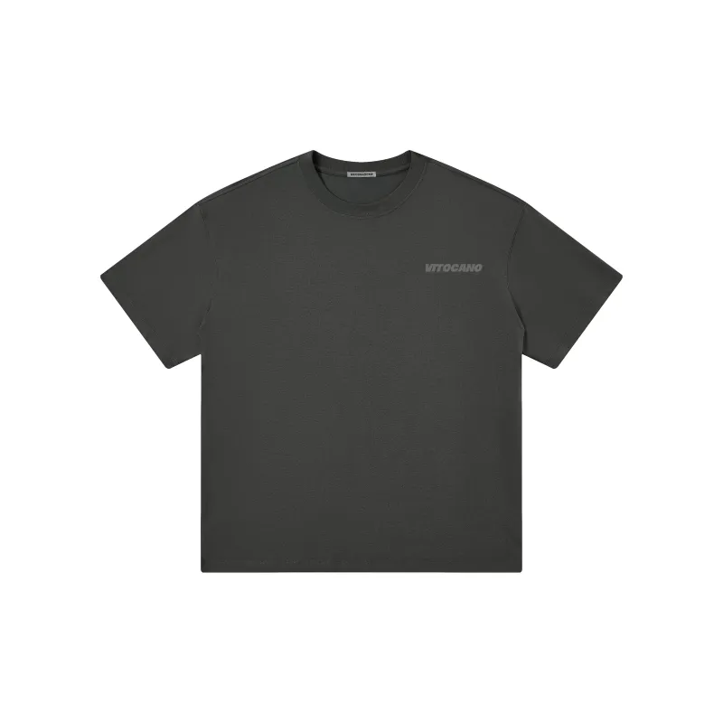 Vitocano Drop Shoulder Sleeve T-Shirt Unisex White-19