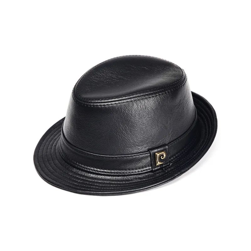 PIERRE CARDIN Cow Leather Top Hats Men's-0