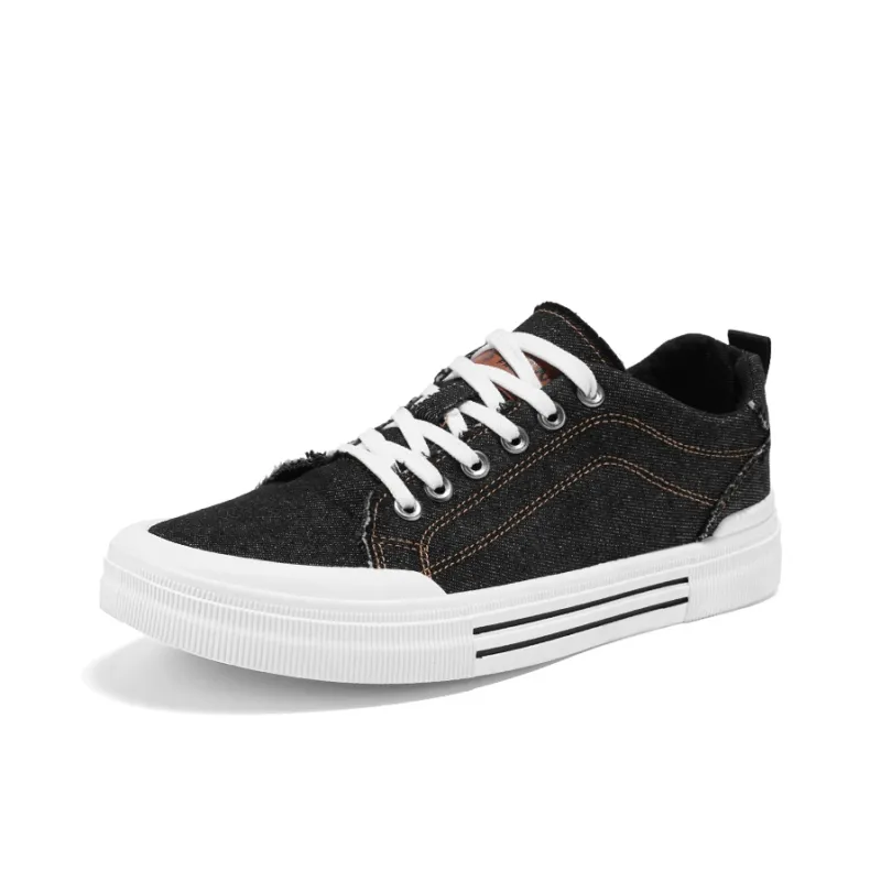 Meiretu Abrasion Resistant Lightweight Balance Low Top Canvas Shoes Men's-2