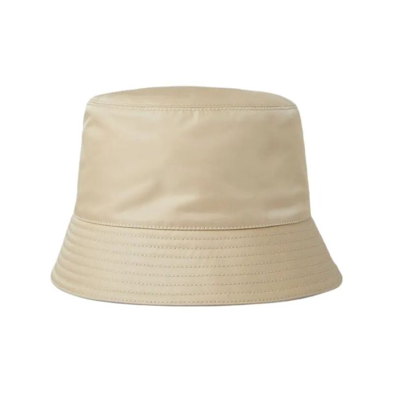 PRADA Polyamide Enamel Bucket Hats Men's Beige-2