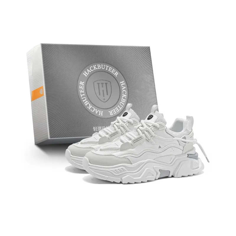 HACKBUTEER Low Top Chunky Sneakers Men's Box-0