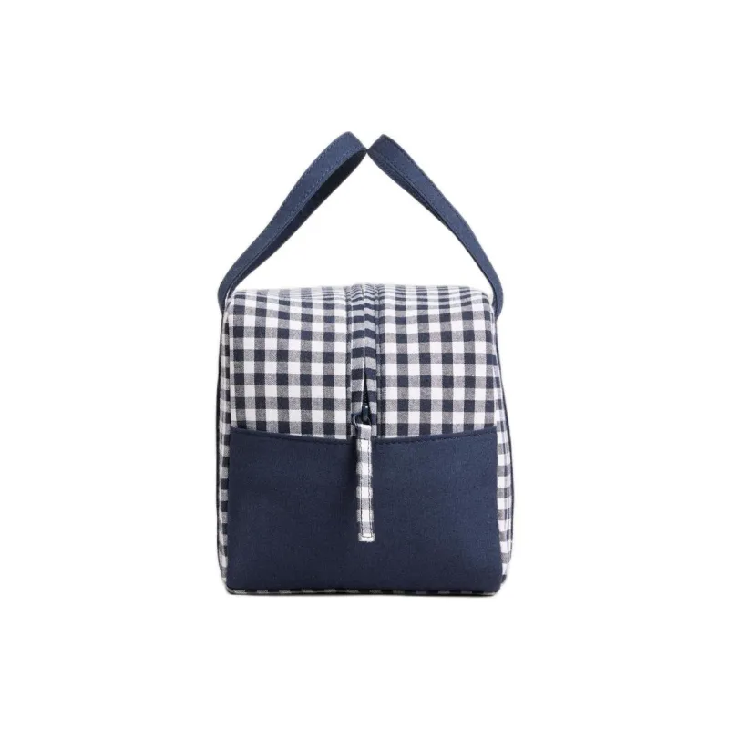 ZARA Cotton Handbag Women's Marine Blue-3