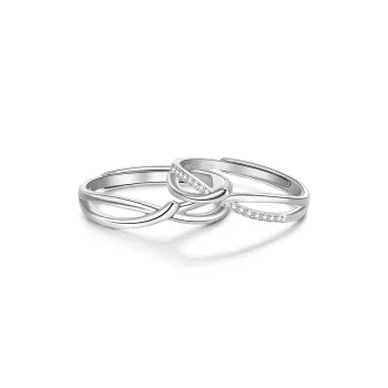 SINO GEM S925 Silver Rings Unisex