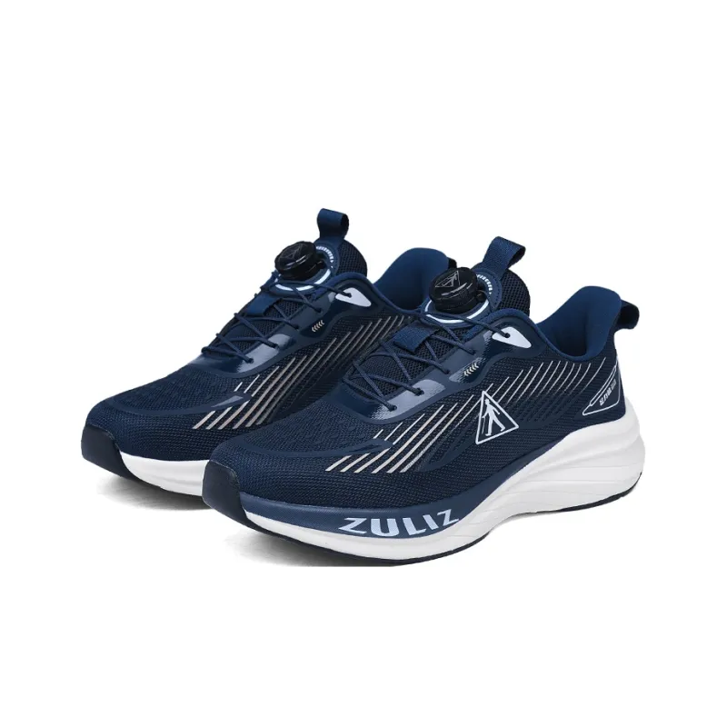 ZULIZ Sports Elderly Shoes Casual Shoes Men Low Top Dark Blue-2