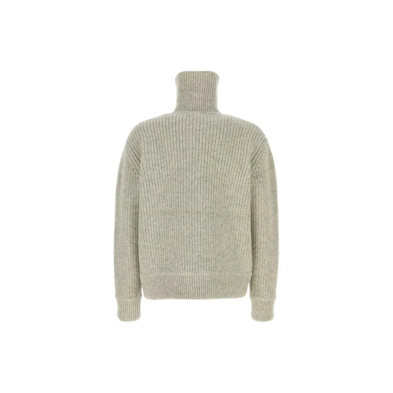 DRIES VAN NOTEN Stand Up Collar Knitted Polo Shirt-1