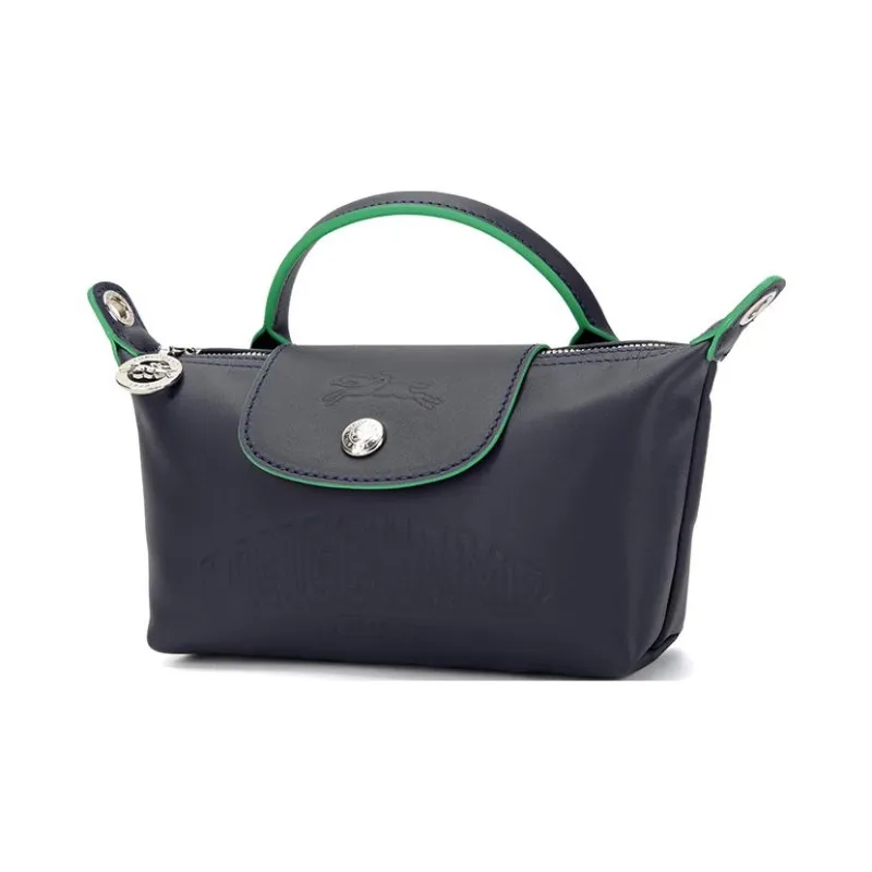 LONGCHAMP Le Pliage Xtra Large Cow Leather Shoulder Bag Crossbody Bag Handbag Mini Women's Marine Blue-1