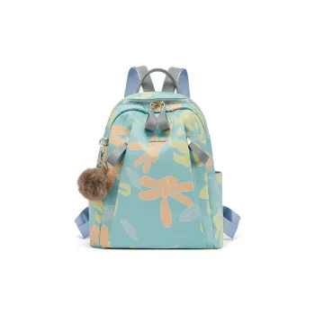 RED DRAGONFLY Fabric Backpack Regular Unisex Light Blue