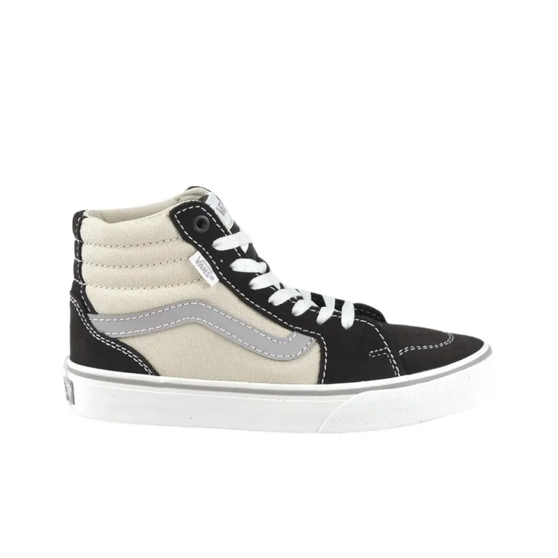 Vans Filmore Anti Slip Wear Resistant High Top Skateboard Shoes Women's Beige-1