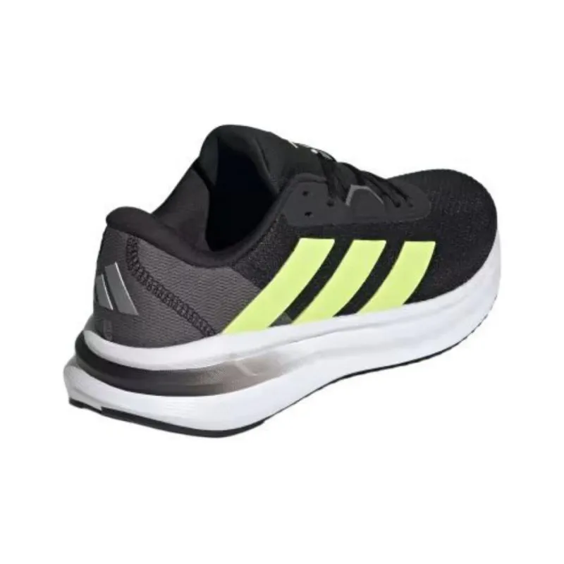 Adidas Galaxy 7 Cushioning, Wear Resistant Low Top Running Shoes Men's Black Yellow-2
