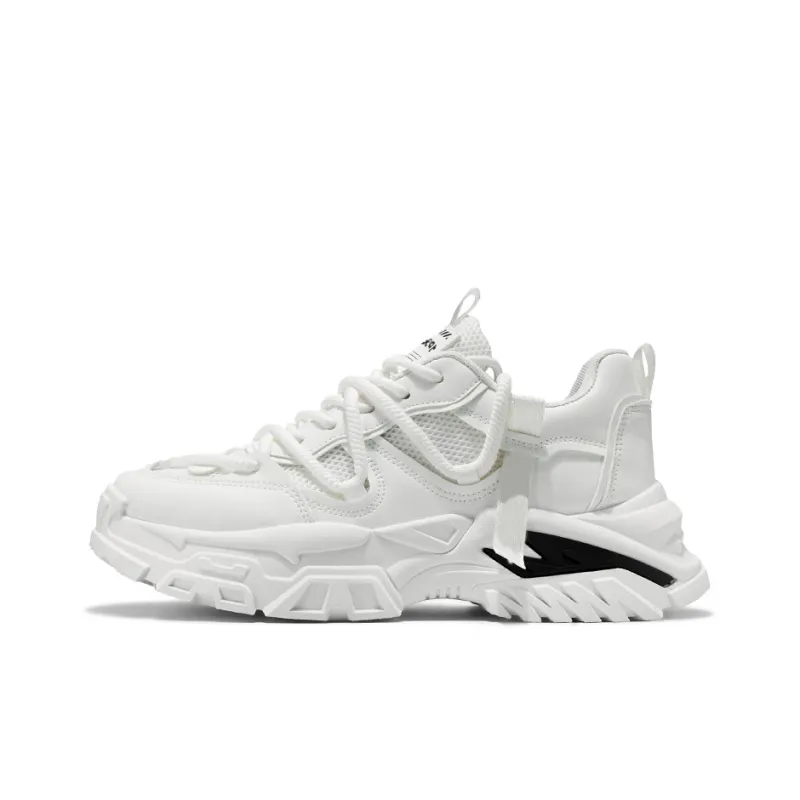 Budding Bear Anti Slip Wear Resistant Breathable Height Increasing Low Top Chunky Sneakers Men's Box-7