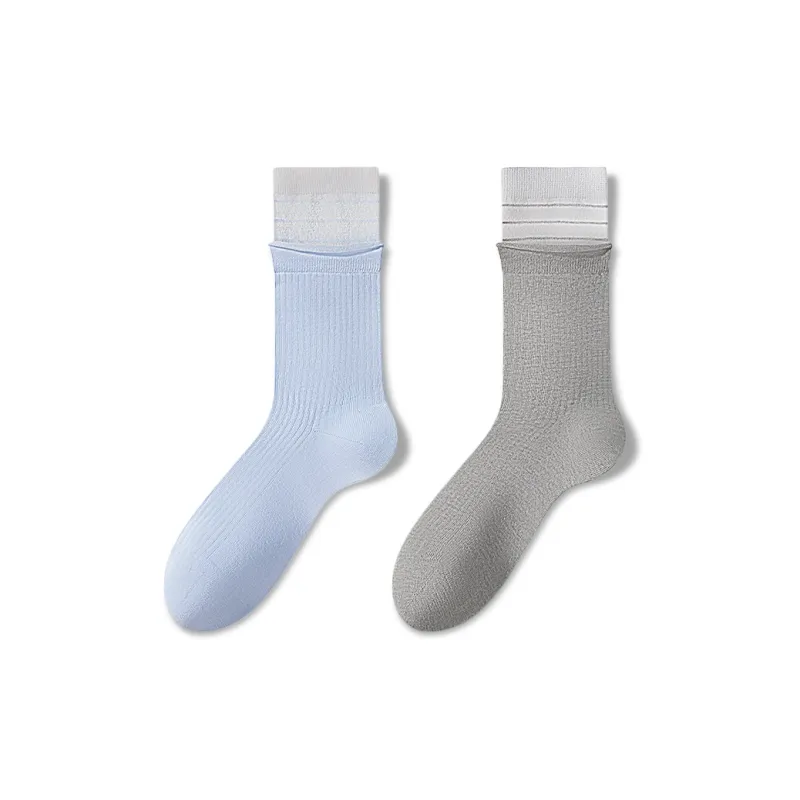 JIAZINI Mid Calf Socks Women's Combo Set-5