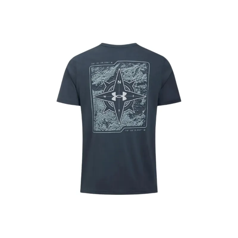 Under Armour Outdoor Compass T Shirt Men's Downpour Gray-1