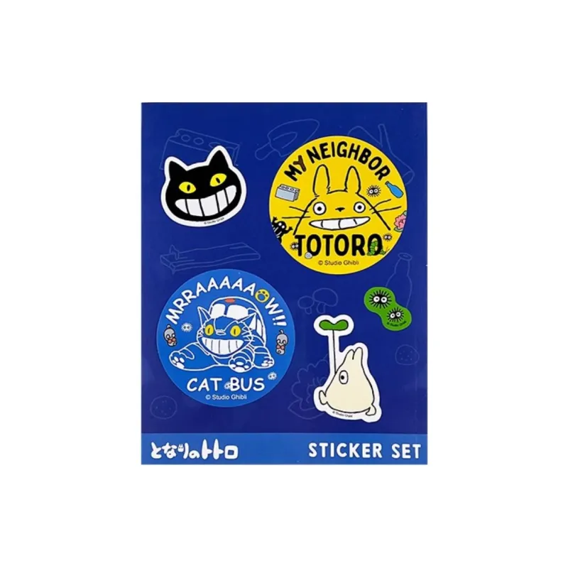 XIANGZIGONGHEGUO Dragon Cat And Cat Bus Smile Sticker, Ghibli Metal Badges-4