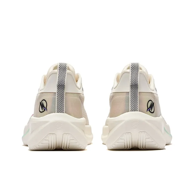 Erke Lightning 4 Cushioning Rebound Breathable Low-Top Casual Running Shoes Women's Microcrystal White-3
