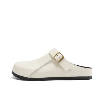 DAPHNE Rubber Sole Quiet Abrasion Resistant Slip Resistant Closed Toe Slippers Women's