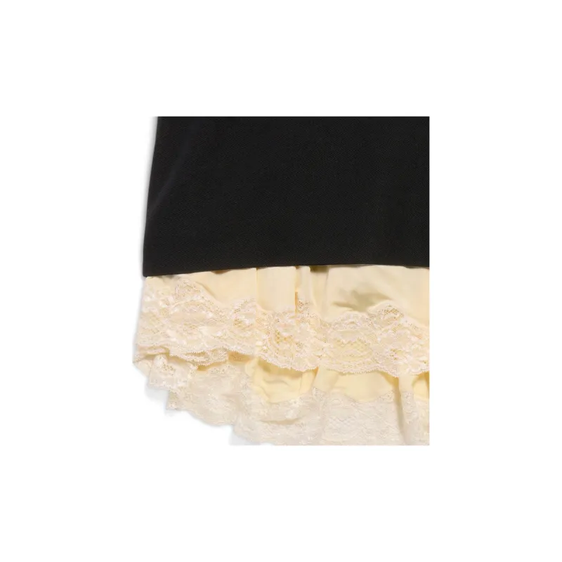 Balenciaga Lingerie Mini Skirt 'Black'-6