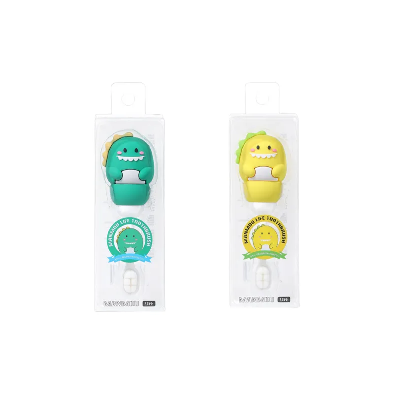 CHENYISHENG Cartoon Dinosaur 100-Bristle Toothbrush Cute Independent Packaging Soft Bristles Kids Compatibility-20
