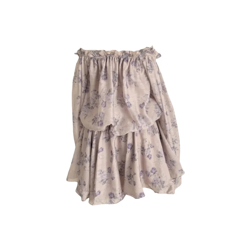 SONDR Long Sleeved Dress Women's Purple Floral-1