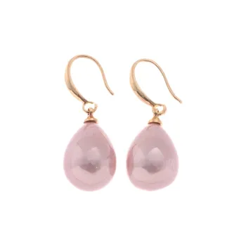 Drejew Faux Shell Pearl Earrings Women's