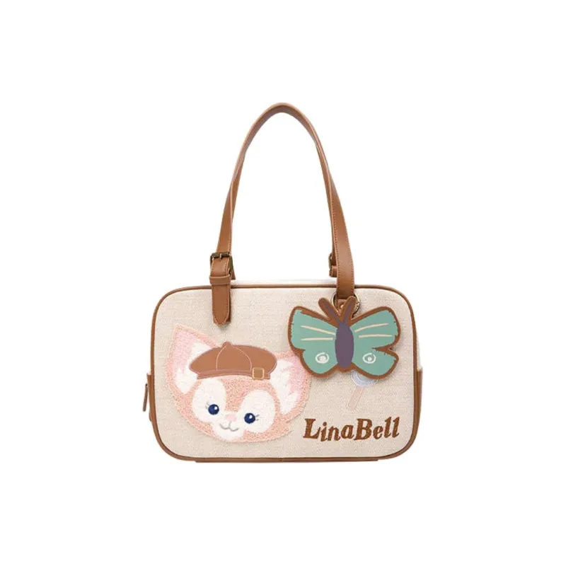 Disney Fabric Tote Bag, Shopping Bag, Handbag Women's Brown-0